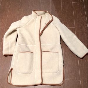Madewell winter coat jacket white